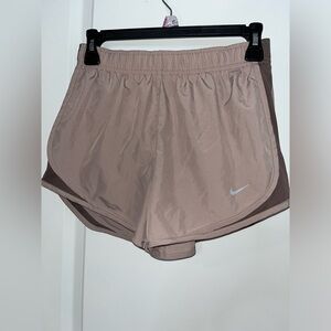 Nike Dri-FIT Pink Mauve Two Toned Tempo Running Active Wear Shorts Sz Small